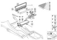 51168247302-Bracket, center panel unit