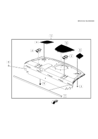 42780934-Cover (part of 1), child seat upper band bracket service hole