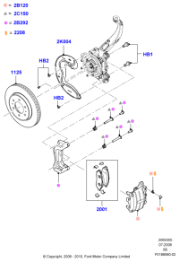 AL3Z2001A-BRAKE PAD SET/RANGE ROVER