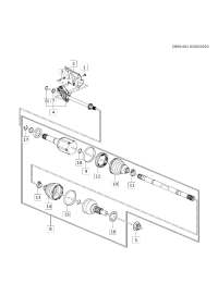 23275435-Shaft, front drive (incl. 9-18)