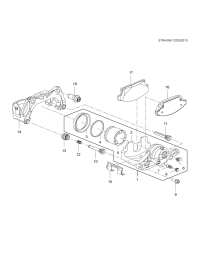 42793254-Kit, front disc brake plate repair (incl 15-17)