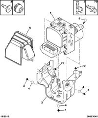 4547J3-Bracket-brake hydraulic unit