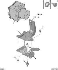 453779-Bracket-brake hydraulic unit