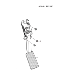 23966298-Pedal assy-electra