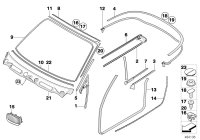 51377164987-Rail seal inner rear lh