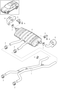95811191011-Muffler assy-rr