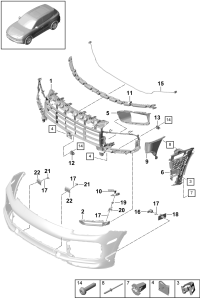 9Y0807683AD041-Grille assy Bumper (black)