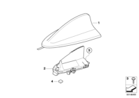 65206955557-Primed roof antenna ant cover