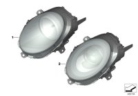 63117418863-Headlamp, yellow turn signal lamp
