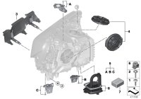 63117440355-Module bracket headlight lh
