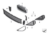 51137424777-GRILL FRT LH X5