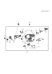 60003058-Steering wheel (for front 20210202) (incl 2-6,12-21) (ink black)