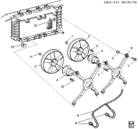 22082538-NUT,ENG CLG FAN BLADE(150 WATTS)(M8X1.25 LH THD,USE W/CLOCKWISE ROTATION MOTORS)
