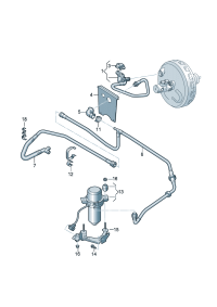 8R1611931F-W/check valve Pipe, vacuum