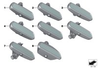 51169243596-Interior mirror manual/LED indicator