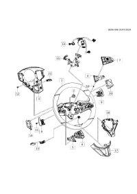 85003689-Steering wheel (chinese standard rim, cruise, heating) (including 3-15,17)