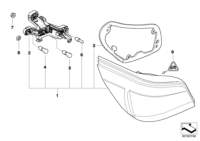 63217165737-Taillight, turn signal weiss