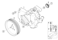 32416756175-STEERING PUMP HYDL-3(E90)