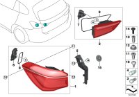63217488549-REAR LEFT LAMP ON THE WING