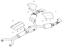 3Y0253733-Muffler assy-rr Insulator-heat D -MJ 2016