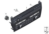 61319386650-Panel, repair module radio and air conditioner operation