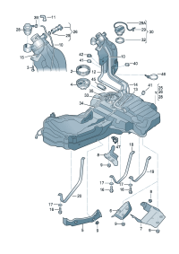 8E0201060FF-Filler neck Tank, fuel (26mm)