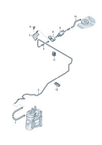 8E0261238L-Hose, fuel For fuel feed assy The car