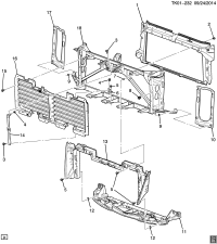 23497749-BRACKET,FRT BPR SHUTTER(UPPER AND BOTH SIDES)(*KIT1)