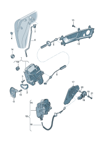 4F0839015-Door locking Switch assy-contact  D-07.03.2005 -11.06.2012