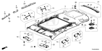 83201TLYH01ZD-LINING COMP., ROOF (SUNROOF) *NH836L 1*