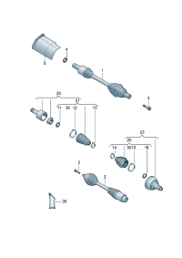 5ND407762J-Band syncro Weight-built Shaft, half swing