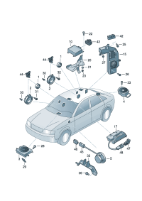 8E5035412-Speaker Shelf, rear