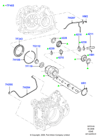 YL8Z7F343AA-Gear, MAVERICK 2007-(3.0 V6 24V DOHC EFI MODULAR)