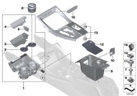 51169363802-Console, cup carrier box, center