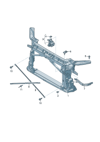 8S7805594C-Bracket, frt w/water Bracket, cooler  Porsche panamera: