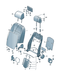 1J0881671H30T-Knob (classic gray)