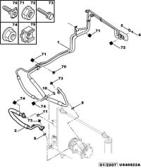 6460Z9-Pipe, air conditioner refrigerating