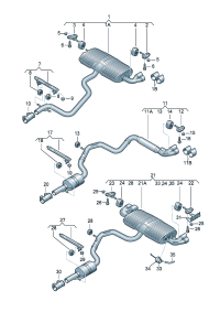 8J0253181Q-Muffler assy-rr