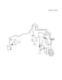 26260378-Pipe, front brake (13 parts)
