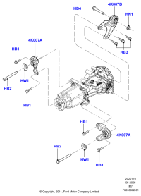 YL8Z4K205AA-Bracket, front