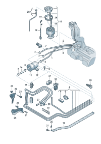 4B0201220G-Fuel pipe F  4B-X-006 231 *