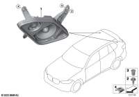 65135A58C71-Pillar, speaker tray D, rh/lh