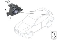 65139213759-Pillar, speaker bracket D, rh/lh