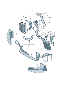 8E0145805AA-INTERCOOLER -W204/W212