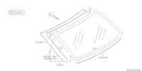65109AJ080-WINDOW GL ASSY R