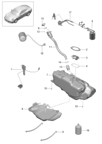 99162083301-Sensor, for fuel level Gauge  Tank, fuel