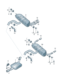 5QG253144B-Bracket-exhaust