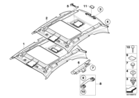 51442996111-Brkt roof lining