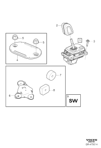 31437334-Retainer, shift lever
