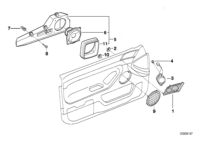 65138352703-Horn assy-high fidelity lh